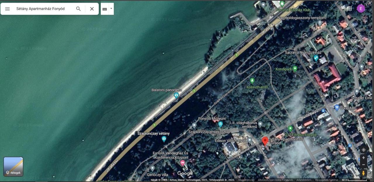 Sétány Apartmanház Fonyód Exterior foto